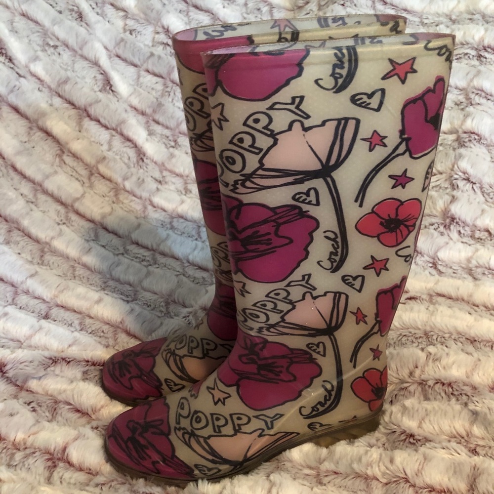 Coach Rain Boots size 7